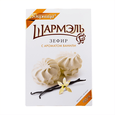 Купить УДАРНИЦА ЗЕФИР С АРОМАТОМ ВАНИЛИ ШАРМЭЛЬ 255 Г. доставка продуктов Тюмень . доставка продуктов в Тюмени . доставка фруктов Тюмень . доставка фр