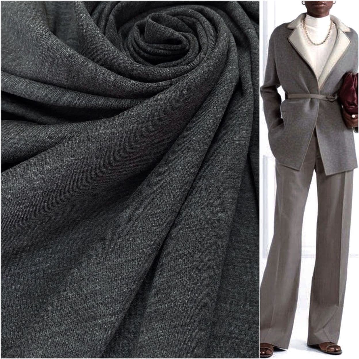 Купить Ткань кашемир double face Loro Piana