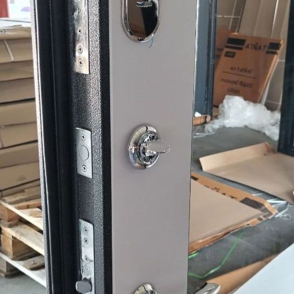 Купить Дверь входная "ТАЙГА 9" зеркало эмалит, Феррони