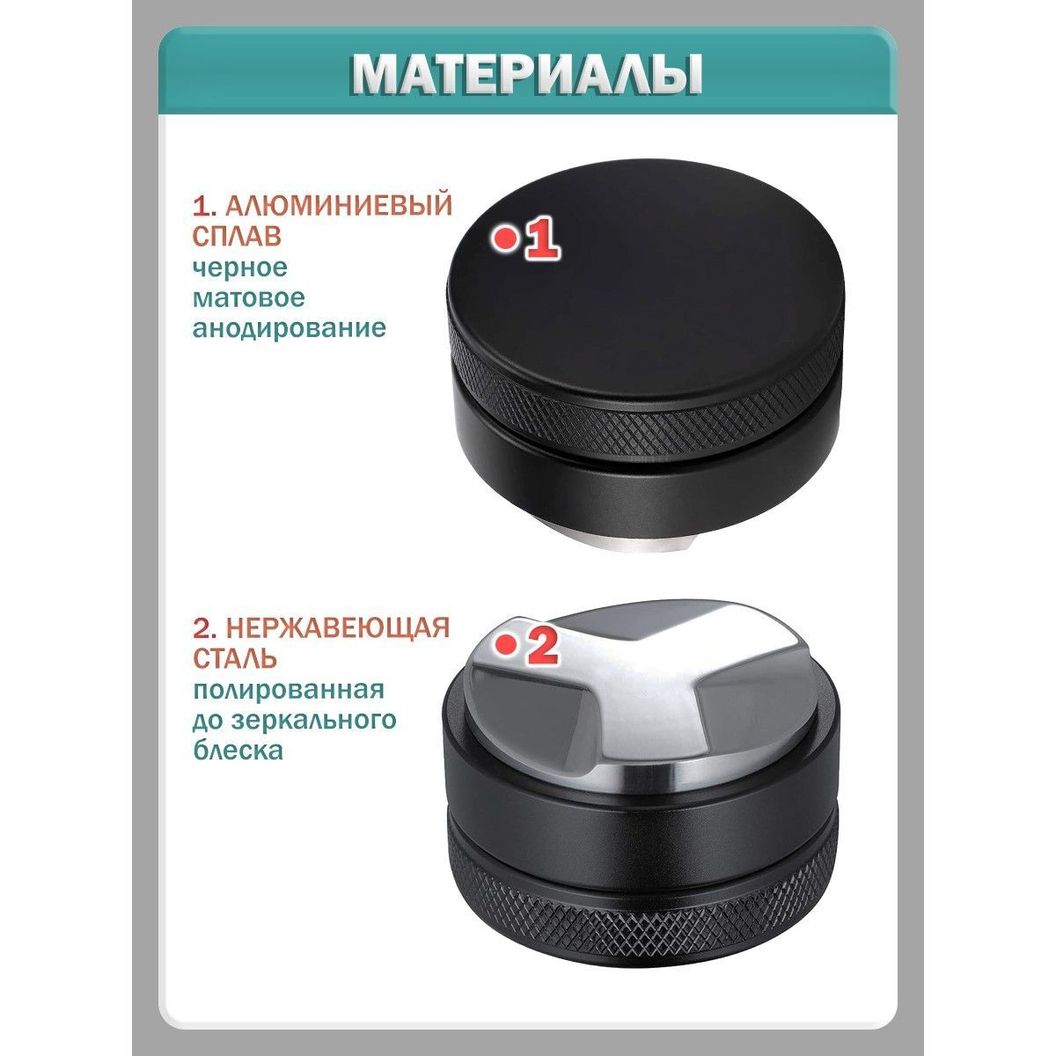 Купить Разравниватель для кофе, аксессуар для рожковой кофемашины - 51 мм