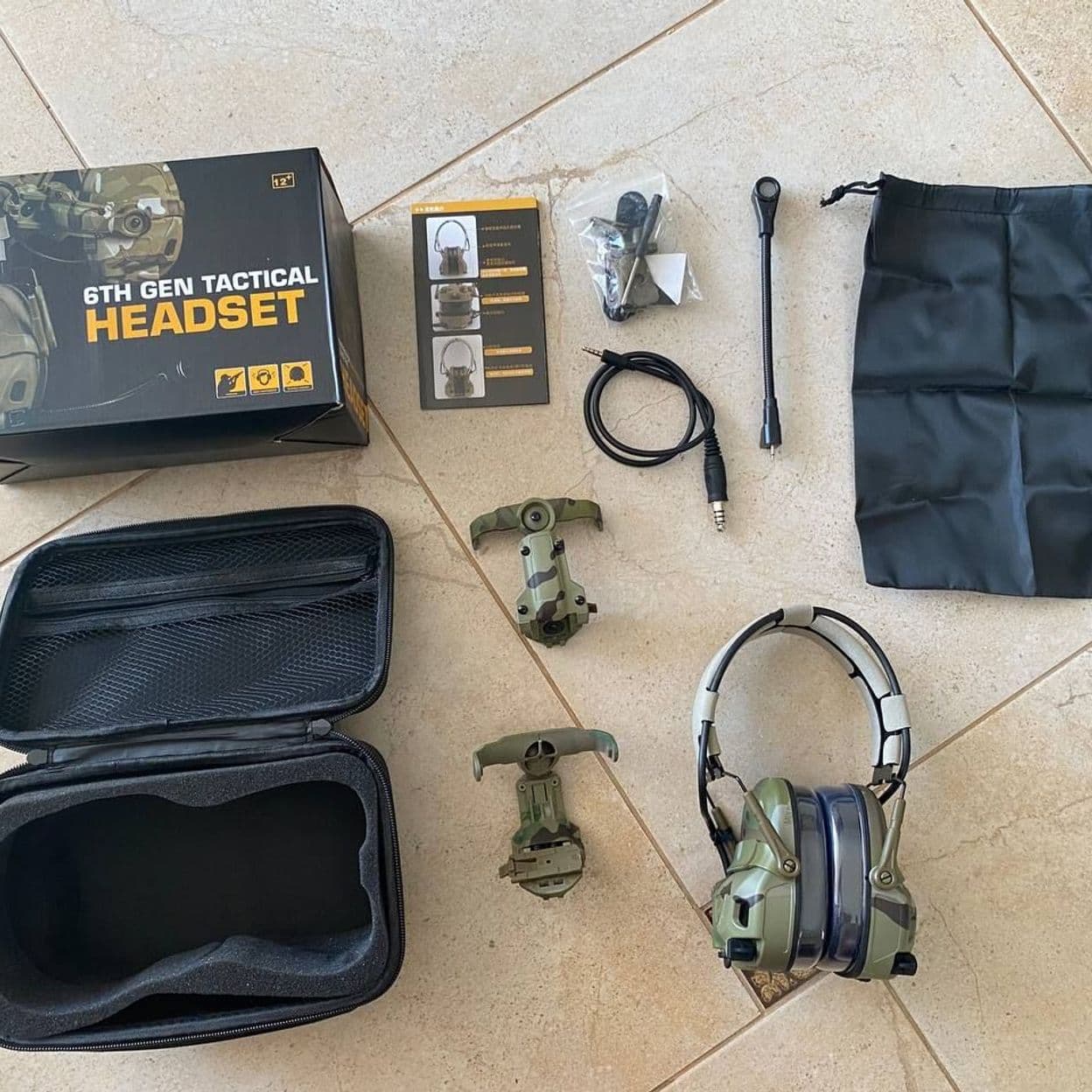 Купить TACTICAL HEADSET 6TH GEN активные наушники для стрельбы