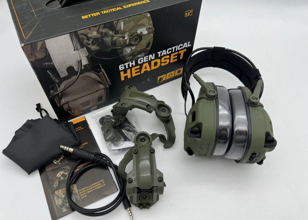 Купить TACTICAL HEADSET 6TH GEN активные наушники для стрельбы