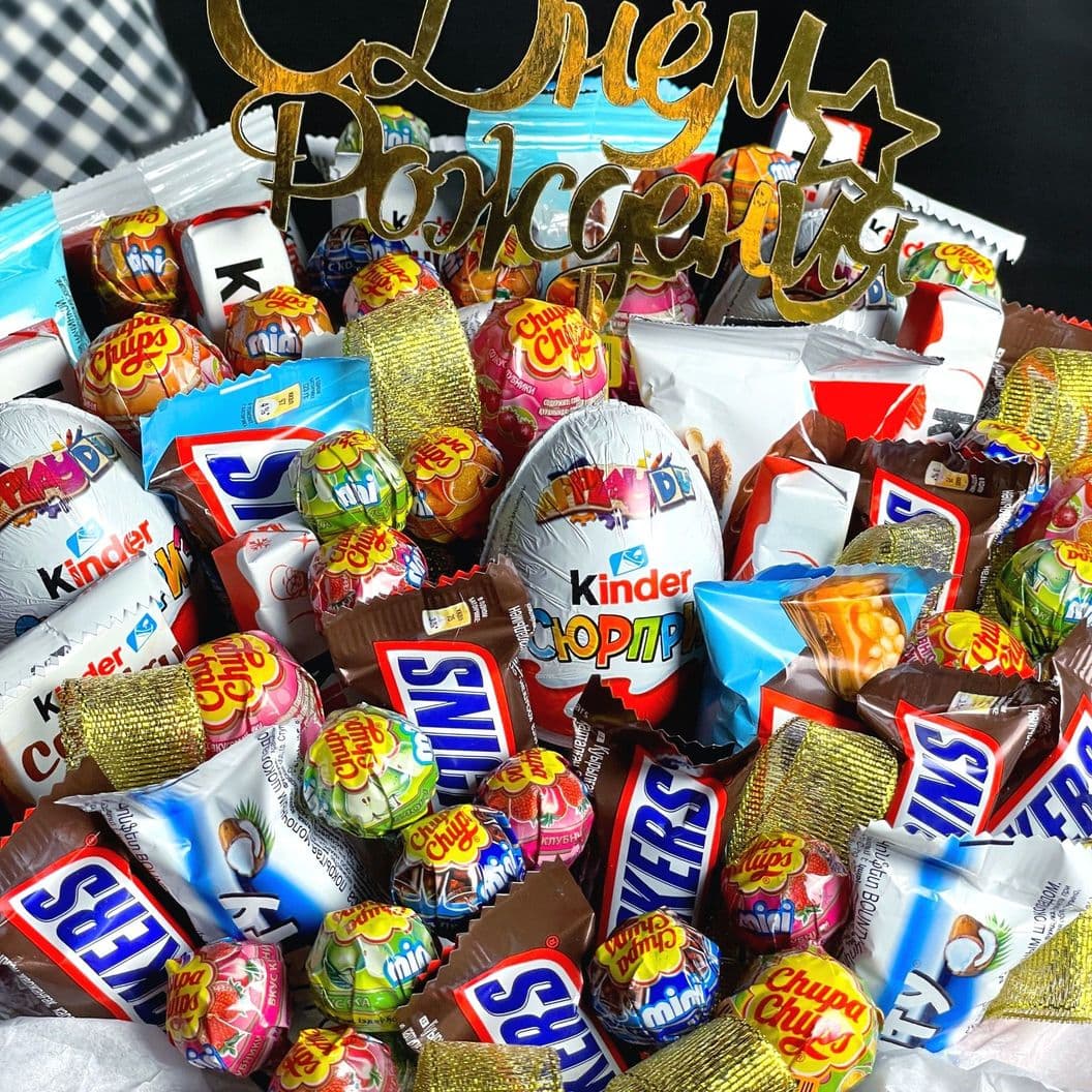 Купить Подарок из батончиков арт. 451