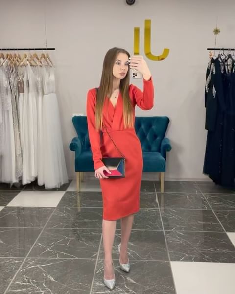 Купить Платье миди из замши