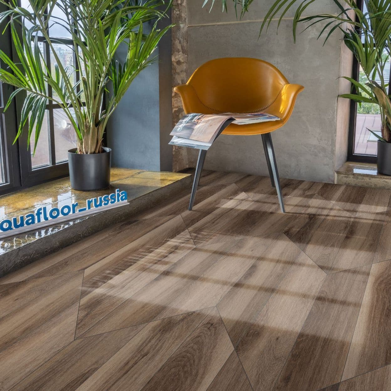 Купить Виниловый ламинат Aquafloor Parquet Chevron Glue AF2558PGCh