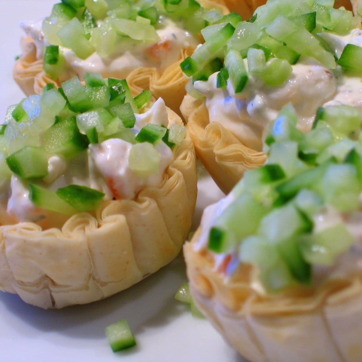 Купить Тарталетки с сыром и огурцом