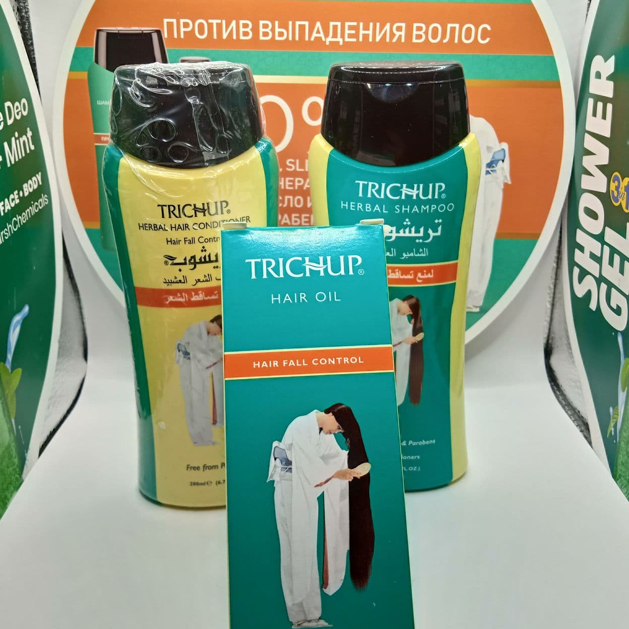 Купить Набор Trichup Шампунь Против выпадения волос 200 мл+ Кондиционер 200 мл + Масло 100 мл