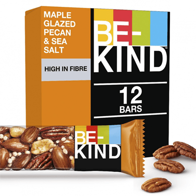 Купить ОРЕХОВЫЙ БАТОНЧИК BE-KIND С МЕДОМ, КЛЕНОВЫМ СИРОПОМ И МОРСКОЙ СОЛЬЮ 40 Г. с доставкой на дом . Доставка продуктов Тюмень , доставка продуктов в