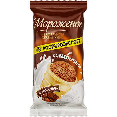 Купить МОРОЖЕНОЕ СТАКАНЧИК ШОКОЛАДНЫЙ РОСТАГРОЭКСПОРТ 80 Г . доставка продуктов тюмень . доставка продуктов в тюмени . доставка фруктов тюмень . доста
