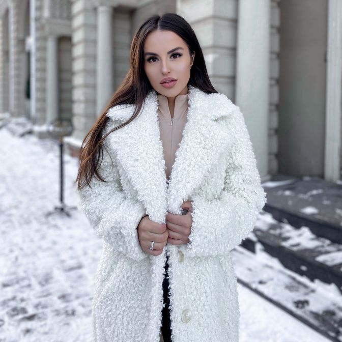 Купить Шуба из шерсти и ангоры Сударушка