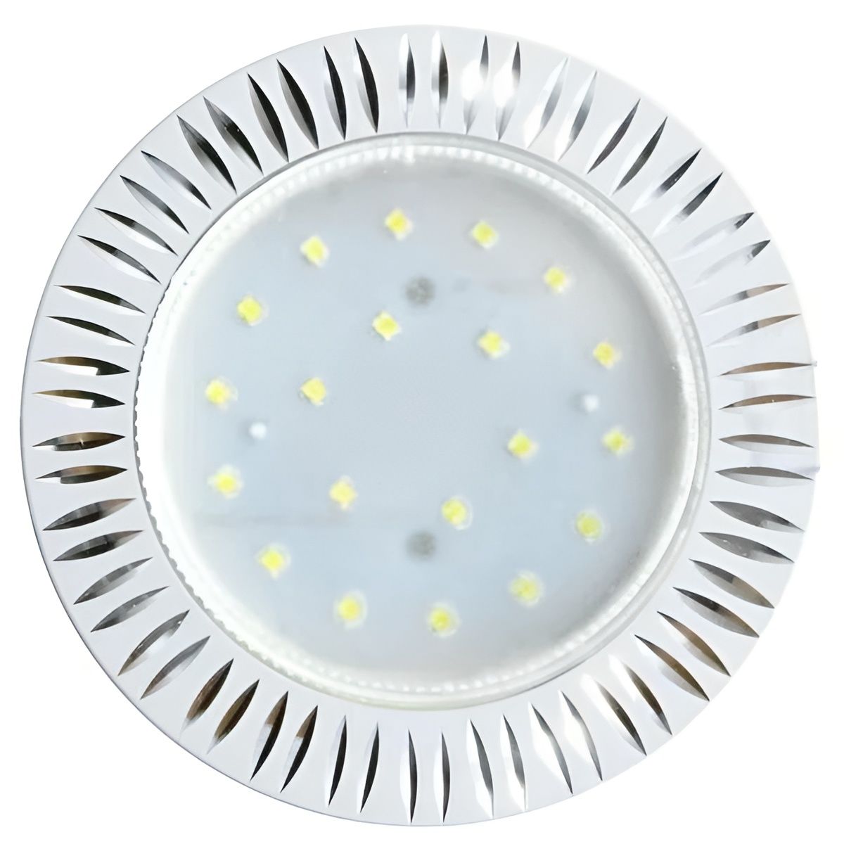 Купить Ecola GX53 H4 DL5383 светильник встраив. без рефл. Рифленые реснички Белый/Алюм 20x110 (к+)