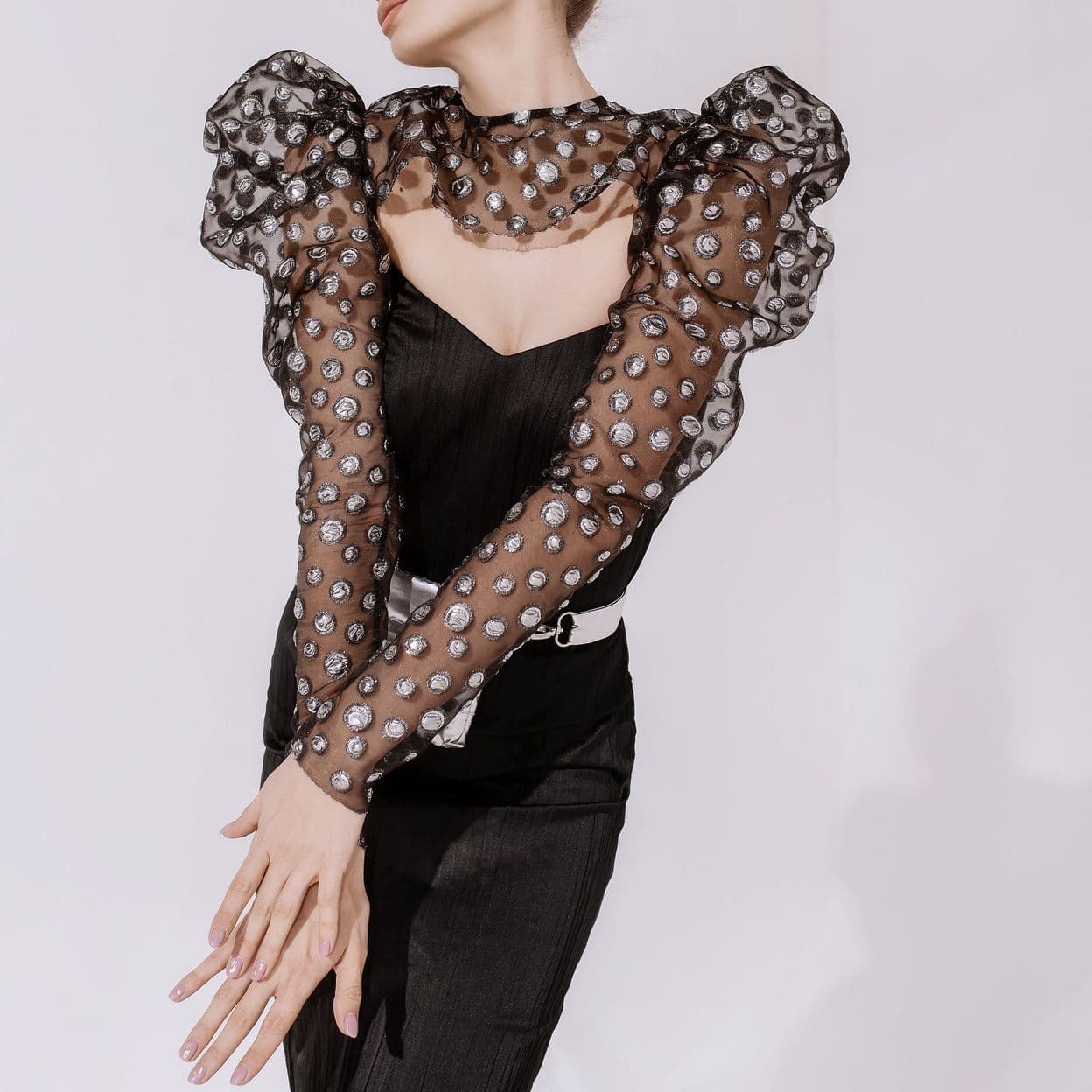 Купить Черное корсетное платье