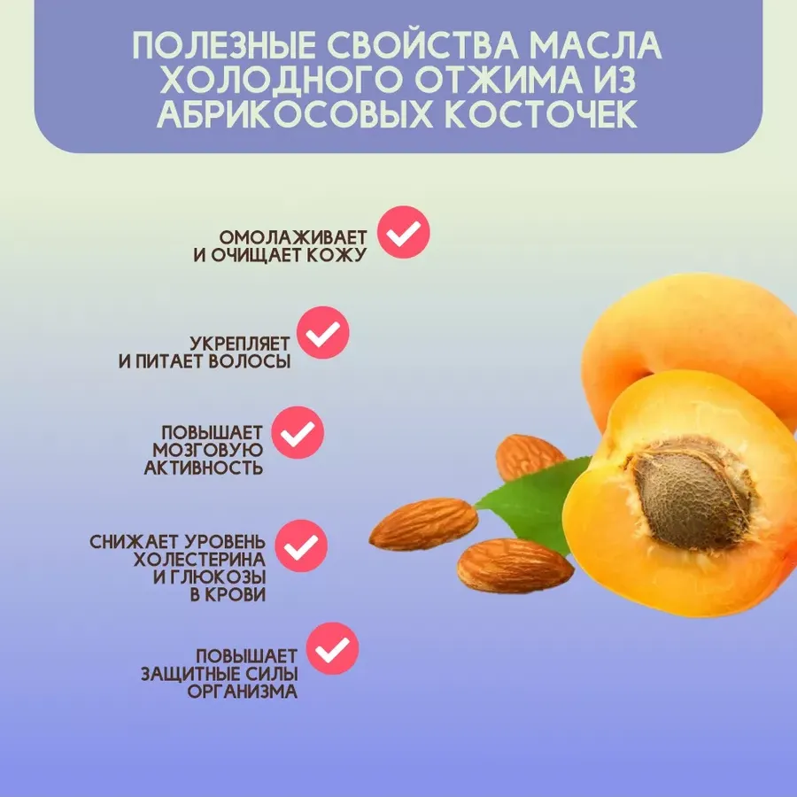 Купить ЗДРАВА Масло Абрикосовой косточки 250 мл. Холодный отжим