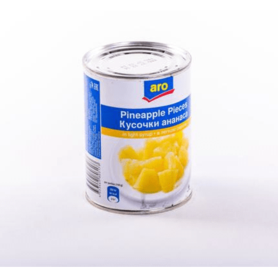 Купить ARO АНАНАСЫ КУСОЧКИ В ЛЕГКОМ СИРОПЕ 560 Г. доставка продуктов Тюмень . доставка продуктов в Тюмени . доставка фруктов Тюмень . доставка фруктов