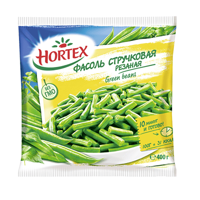 Купить ФАСОЛЬ HORTEX СТРУЧКОВАЯ РЕЗАНАЯ 400 Г. доставка продуктов тюмень . доставка продуктов в тюмени . доставка фруктов тюмень . доставка фруктов в 