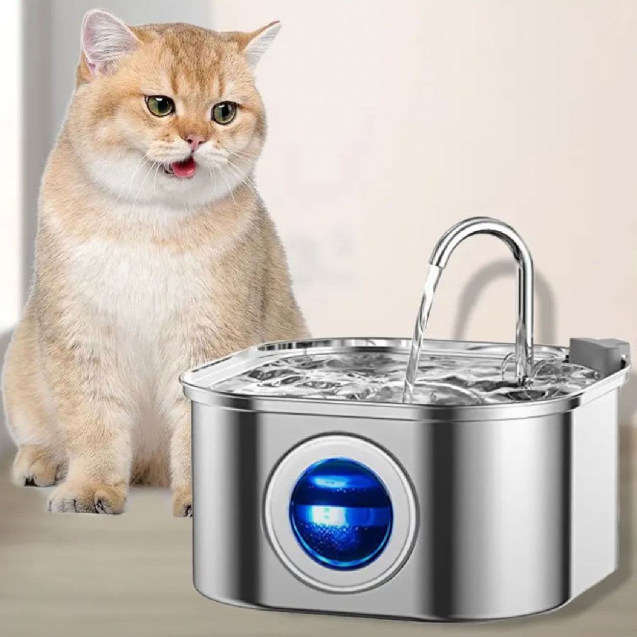 Купить Поилка металлическая квадратная 3,2L