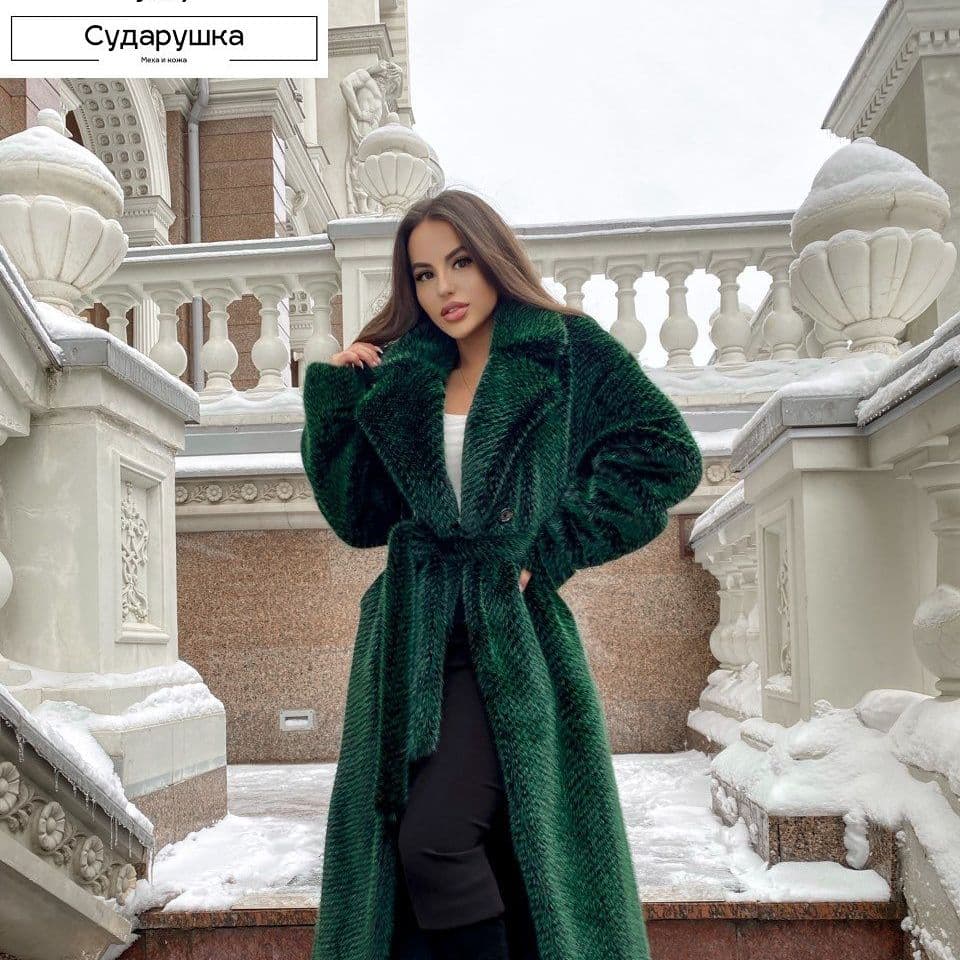 Купить Шуба из шерсти и ангоры