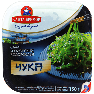 Купить САЛАТ ИЗ МОРСКИХ ВОДОРОСЛЕЙ ЧУКА САНТА БРЕМОР 150Г. доставка продуктов Тюмень . доставка продуктов в Тюмени . доставка фруктов Тюмень . доставк