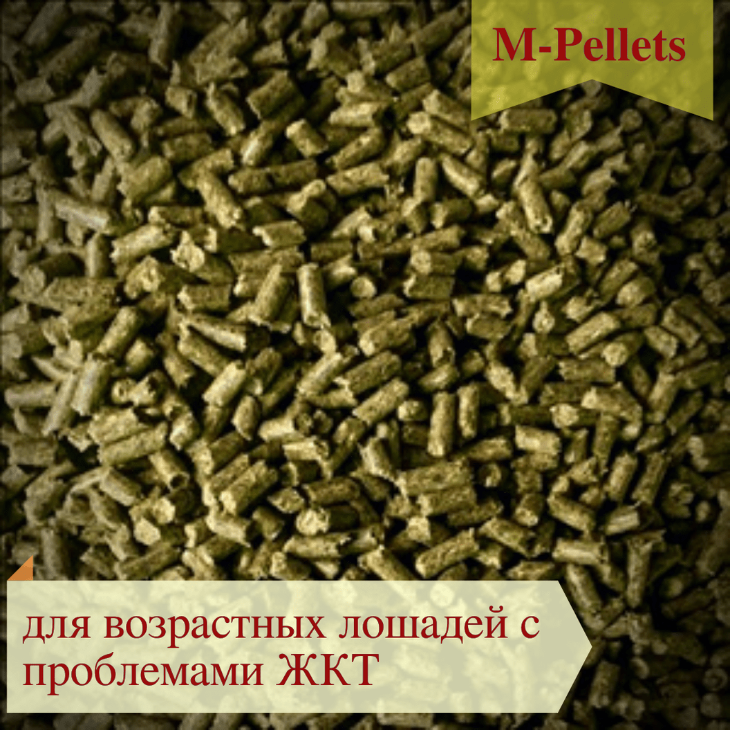 Купить Смесь кормовая GOLD LINE "M- рellets"для возрастных лошадей с проблемами ЖКТ, гранула