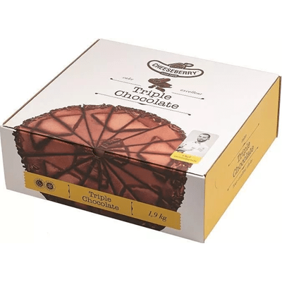 Купить ТОРТ ТРИ ШОКОЛАДА CHEESEBERRY 1,9 КГ. (16 ПОРЦИЙ) ЗАМОРОЖЕННЫЙ. доставка продуктов Тюмень . доставка продуктов в Тюмени . доставка фруктов Тюме