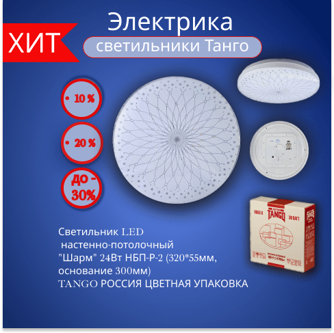 Купить Светильник LED настенно-потолочный "ШАРМ"