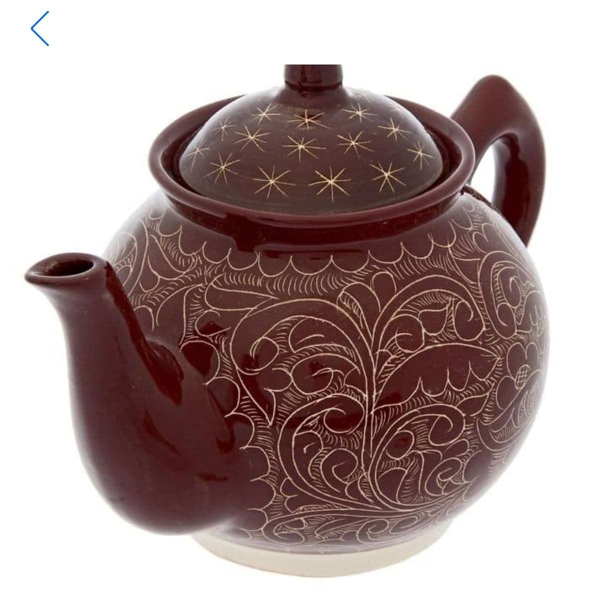 Купить Чайник, Узбекская посуда (коричневый карандаш), объем 1 л.,