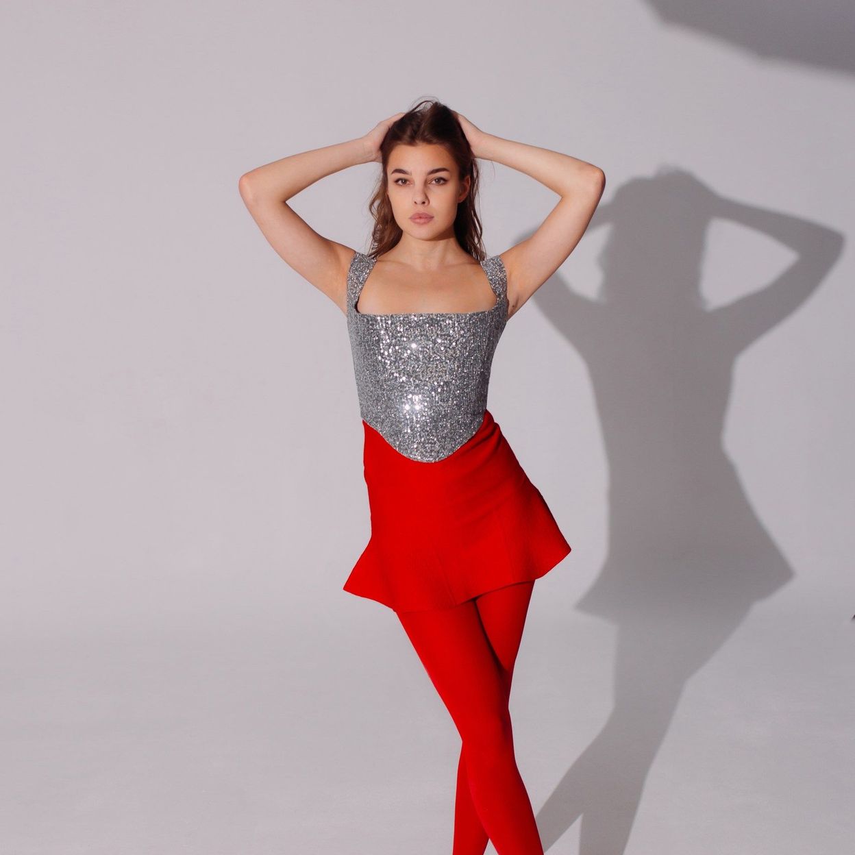 Купить Корсет Paietki silver