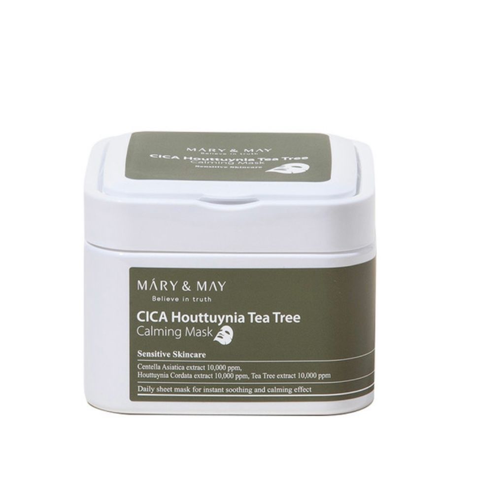 Купить Набор масок с центеллой для чувствительной кожи Mary&May Cica Houttuynia Tea Tree Calming Mask