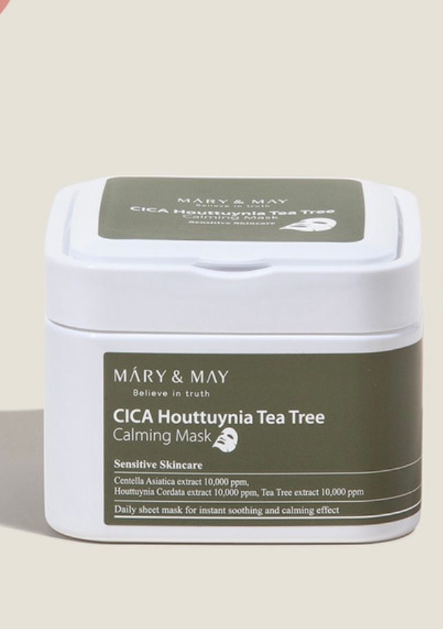 Купить Набор масок с центеллой для чувствительной кожи Mary&May Cica Houttuynia Tea Tree Calming Mask