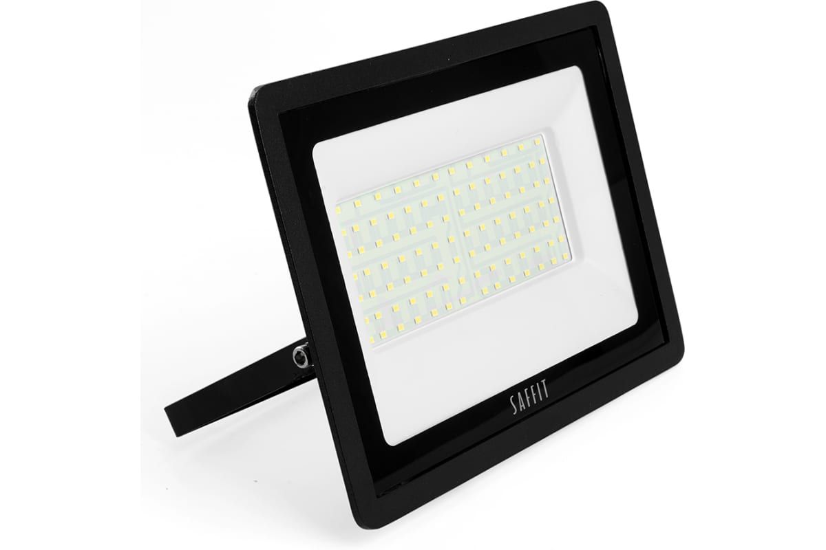 Купить Прожектор светодиодный 2835SMD, 100W, 6400K, AC220V/50Hz IP65 черный в корпусе, SFL90-100