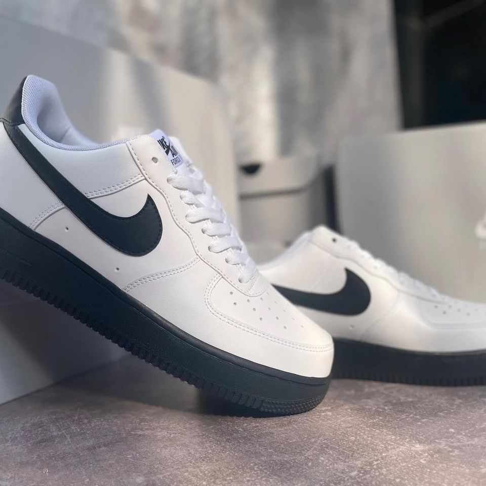 Купить Nike Air Force 1, White Black Sole