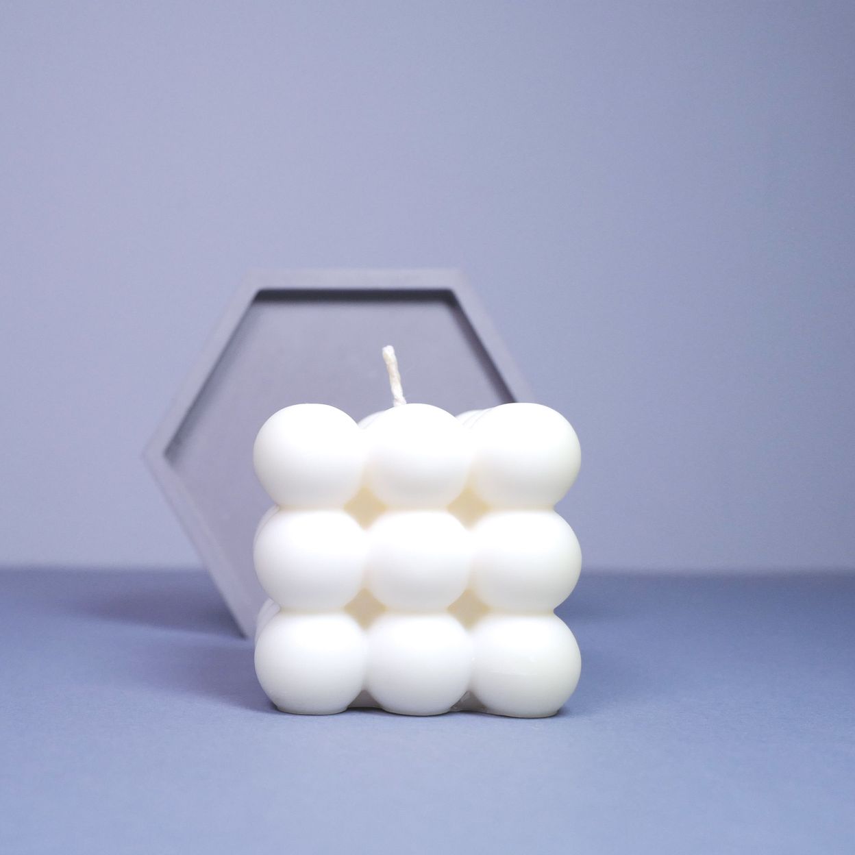 Купить Свеча Cube Bubble на подставке