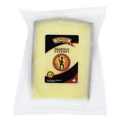 Купить СЫР ПОЛУТВЕРДЫЙ LUSTENBERGER AND DURST DIABOLO GOURMET LE SUPERBE 200 Г . с доставкой на дом . Доставка продуктов Тюмень , доставка продуктов в