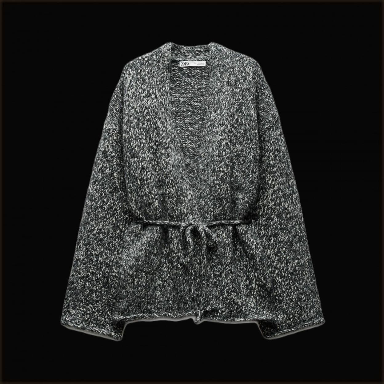 Купить Кардиган с поясом ZARA