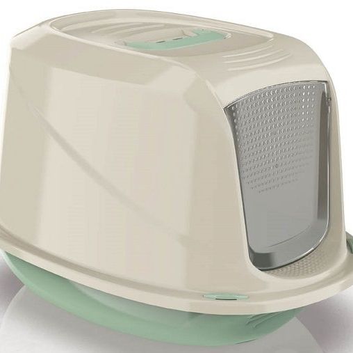 Купить GEORPLAST GALAXY DELUXE туалет для кошек закрытый зеленый 1х12