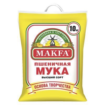 Купить МУКА ПШЕНИЧНАЯ MAKFA ВЫСШИЙ СОРТ 10 КГ. доставка продуктов Тюмень . доставка продуктов в Тюмени . доставка фруктов Тюмень . доставка фруктов в 