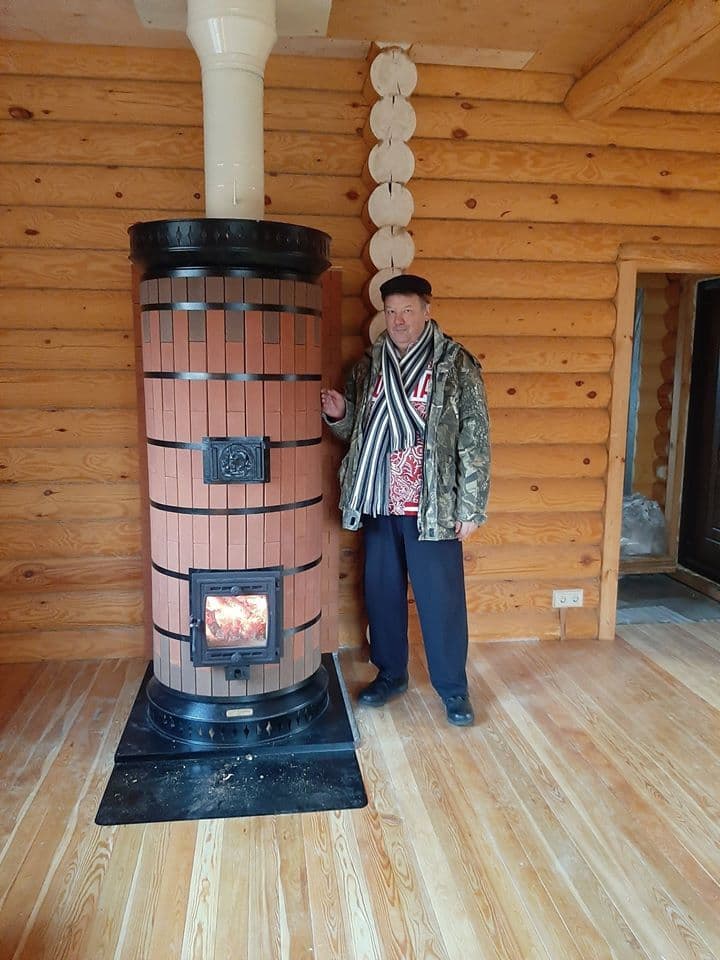 Купить Печь отопительная "СУДАРЫНЯ" в кирпичной облицовке