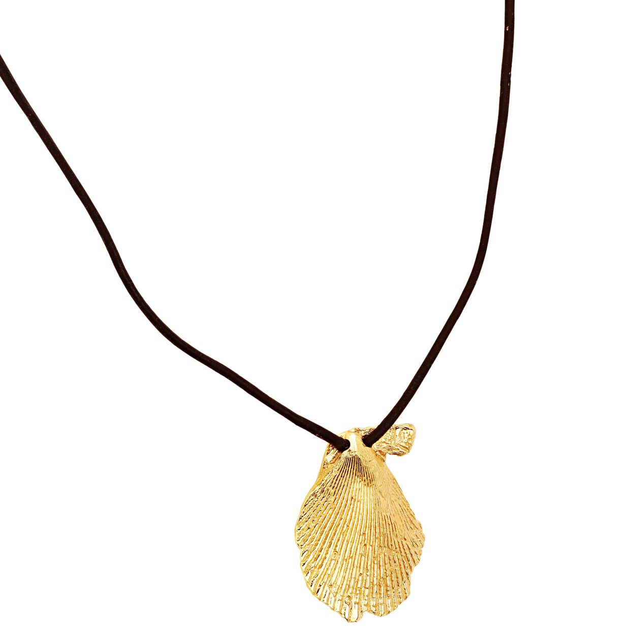 Купить MORE VNUTRI Колье с одной большой ракушкой без вставок, позолота