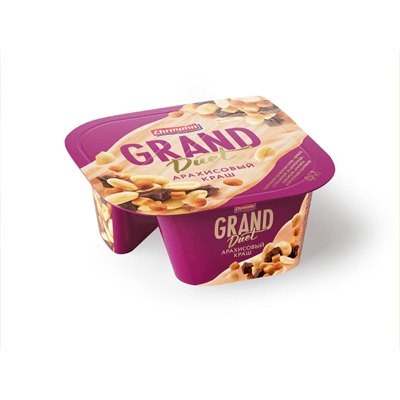 Купить ТВОРОЖНЫЙ ДЕСЕРТ GRAND DUET СО ВКУСОМ КРЕМ-БРЮЛЕ "АРАХИСОВЫЙ КРАШ" 8,1% 135 Г. с доставкой на дом . Доставка продуктов Тюмень , доставка продук