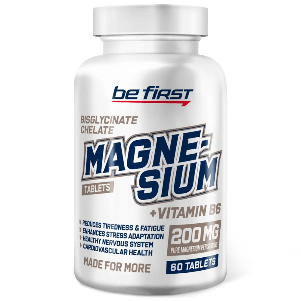 Купить Be First Magnesium bisglycinate chelate + B6 60 tabs