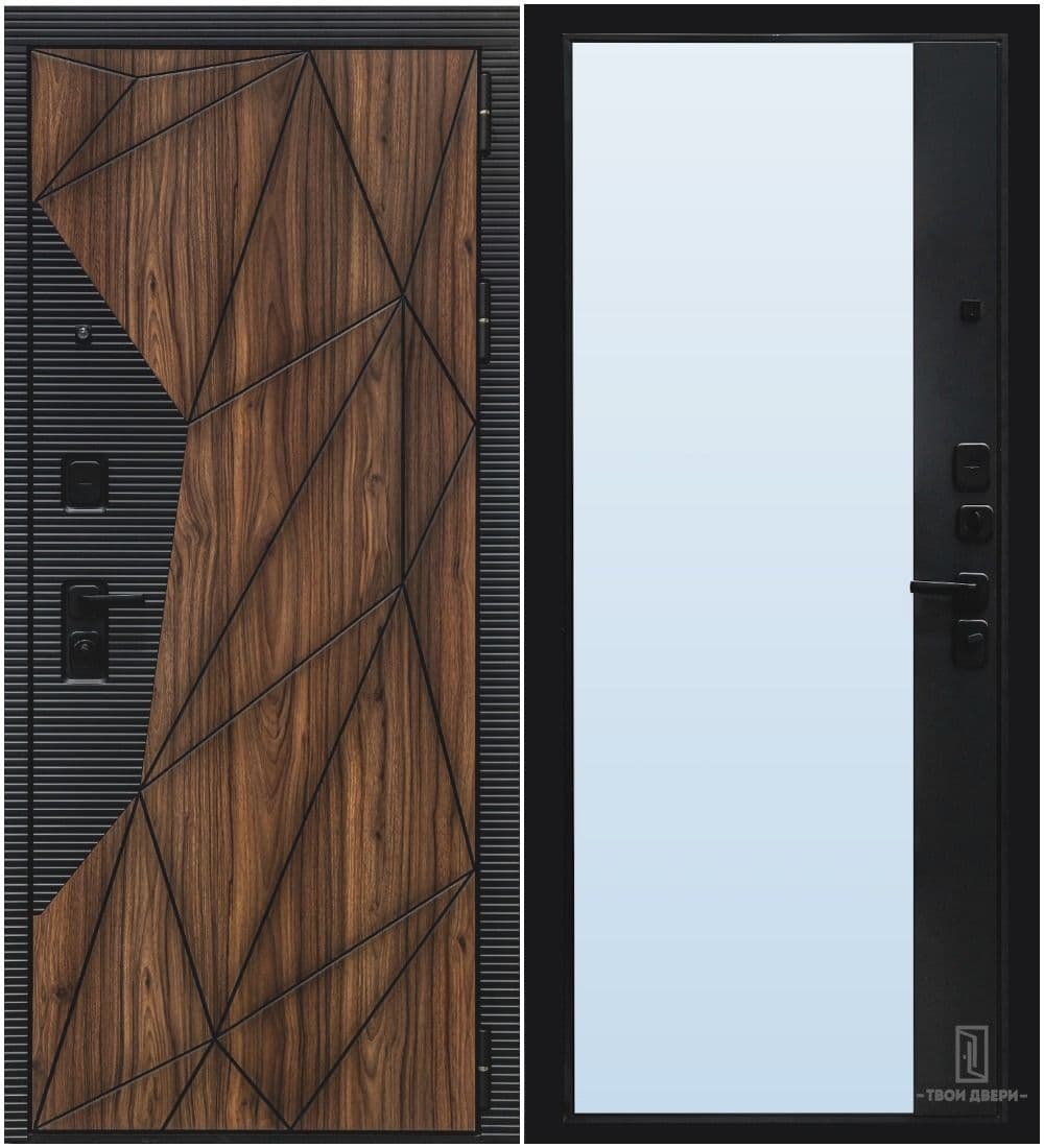 Купить Дверь входная "ЛАМБО" зеркало, ВДК
