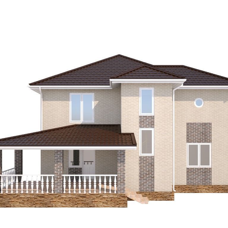 Купить TON HOUSE - 10, Дом из газобетона (219 кв.м)