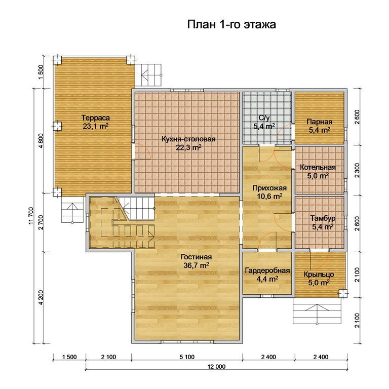 Купить TON HOUSE - 10, Дом из газобетона (219 кв.м)