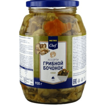 Купить ГРИБЫ METRO CHEF ГРИБНОЙ БОЧОНОК СОЛЕНЫЕ 930 Г. доставка продуктов Тюмень . доставка продуктов в Тюмени . доставка фруктов Тюмень . доставка фр