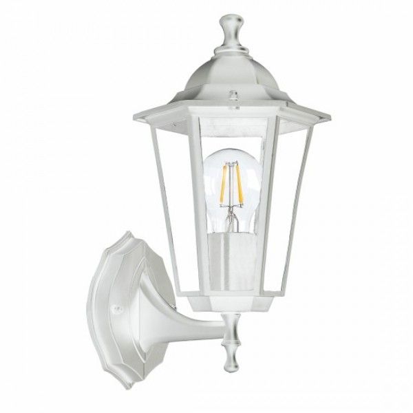 Купить Светильник садовый LE GL6 E27 настенный вверх белый (12)