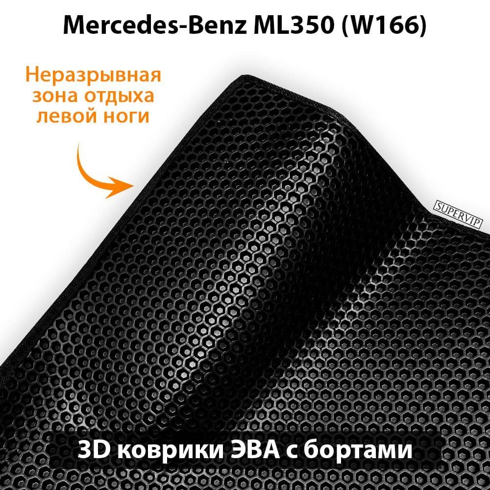 Купить Передние коврики ЭВА с бортами для Mercedes-Benz ML350 (W166)