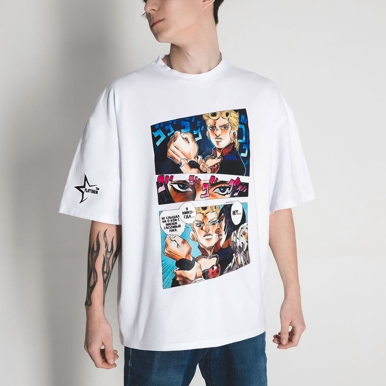 Купить Оверсайз футболка «JoJo Bizarre Adventure»