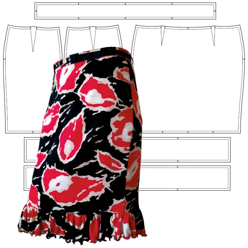 Купить Конструкция детской юбки