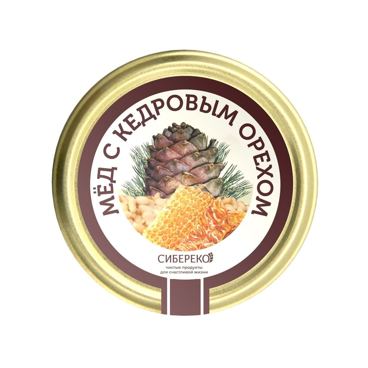 Купить Мёд с ядром кедрового ореха 160 гр