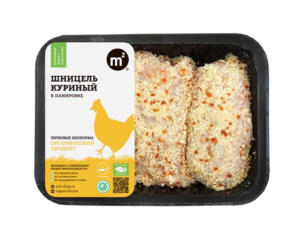 Купить Шницель куриный  в панировке, из охлажденной грудки цыпленка-бройлера 100 г.